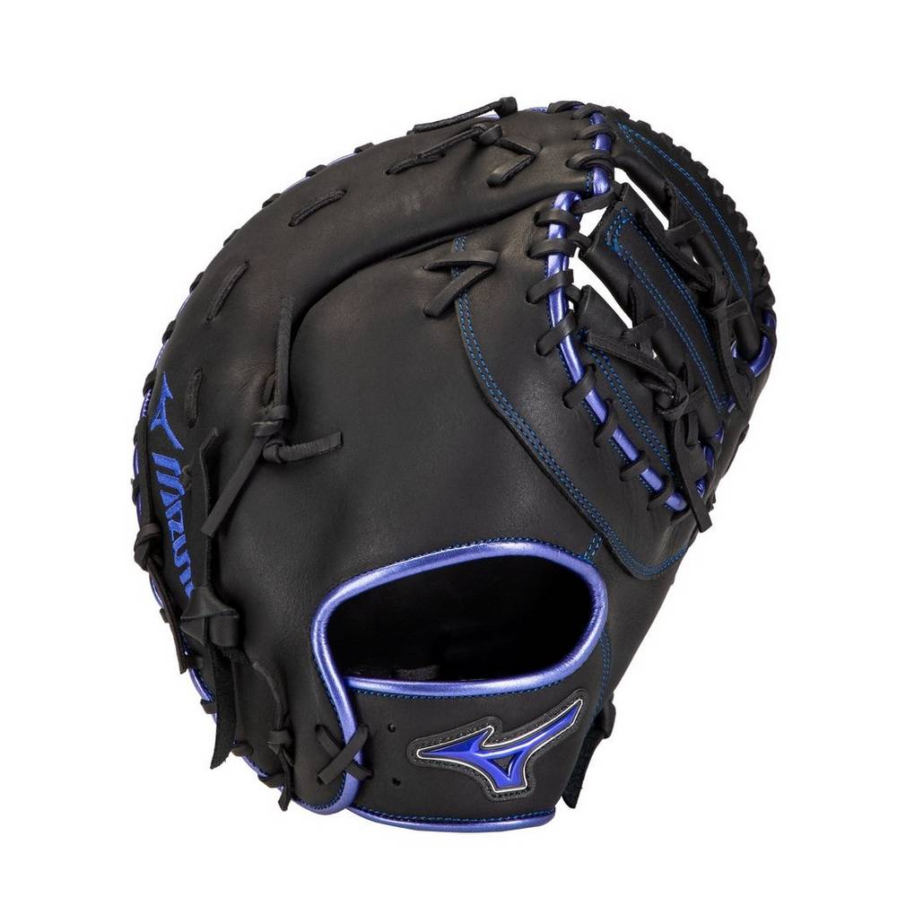 Catchers Mitt Mizuno Baseball MVP Prime SE First Base 12.5" Uomo - Nere/Blu Reale - 96170-BUIL